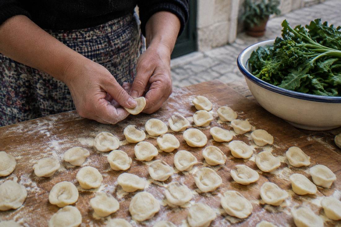 Orecchiette In Bari in Bari, Italy