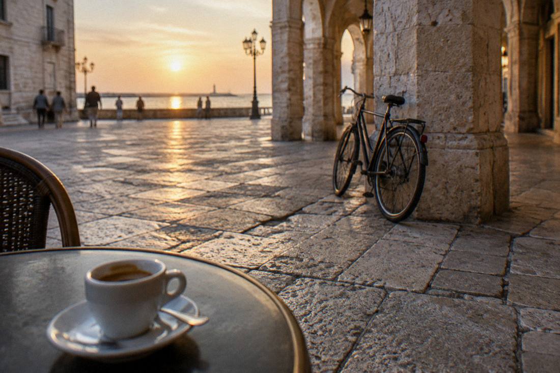 Piazza Mercantile in Bari, Italy