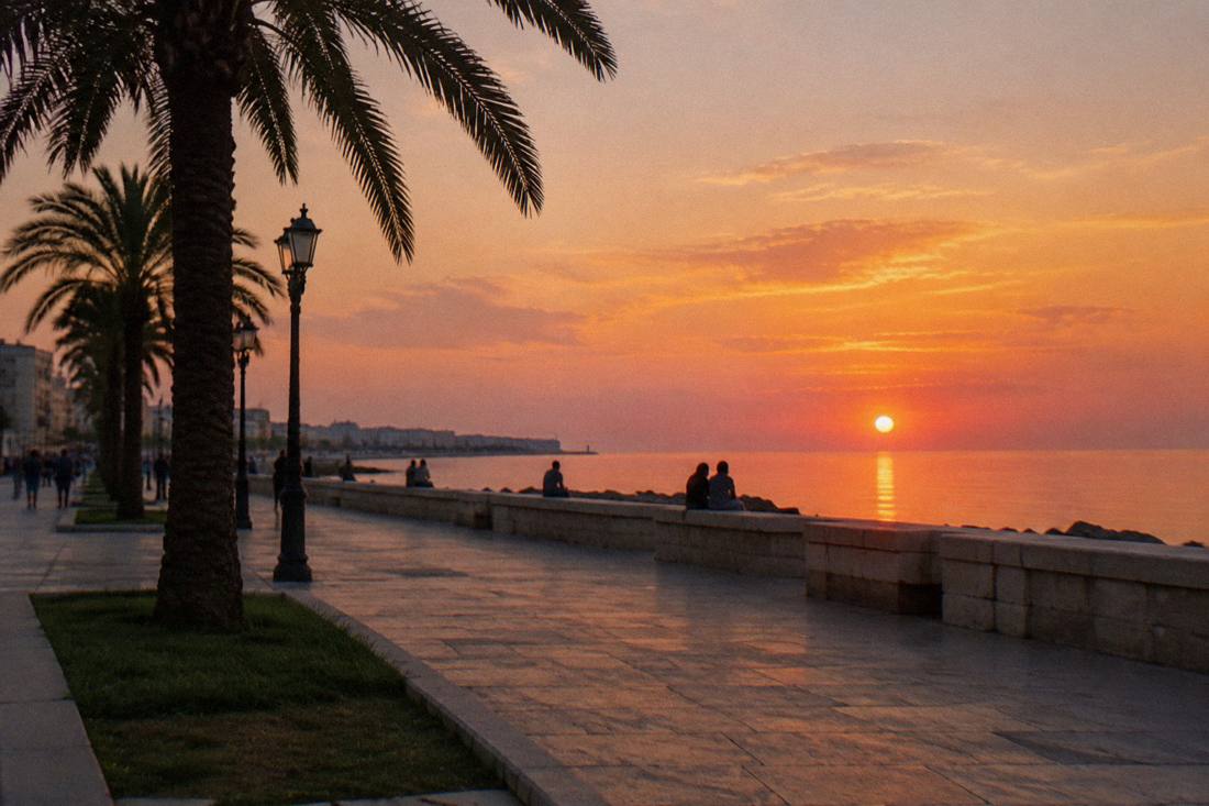 The Lungomare in Bari, Italy