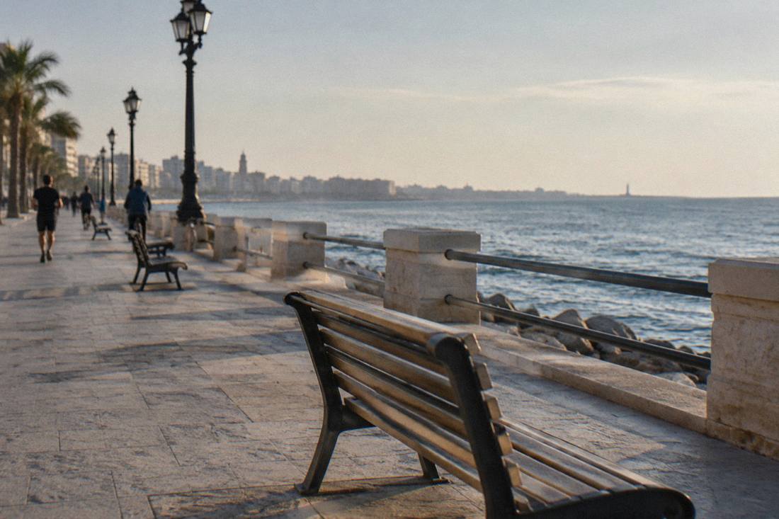 Lungomare Nazario Sauro in Bari, Italy