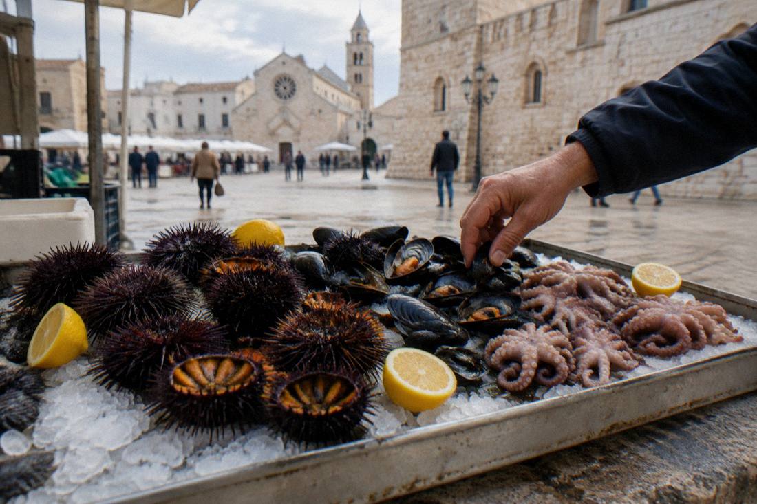 Piazza del Ferrarese in Bari, Italy